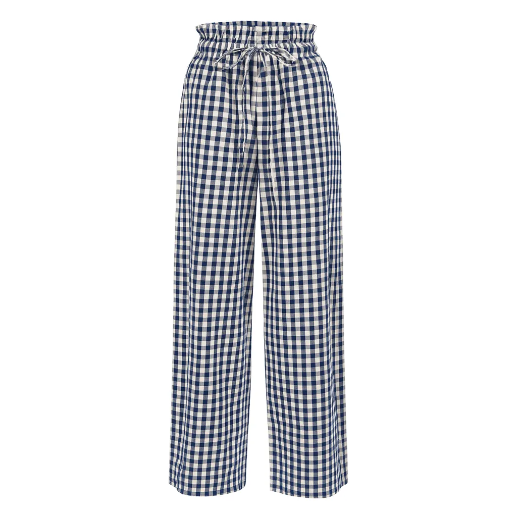 Navy Gingham Daphne Pant sold by Sunshine Tienda product image thumbnail 2