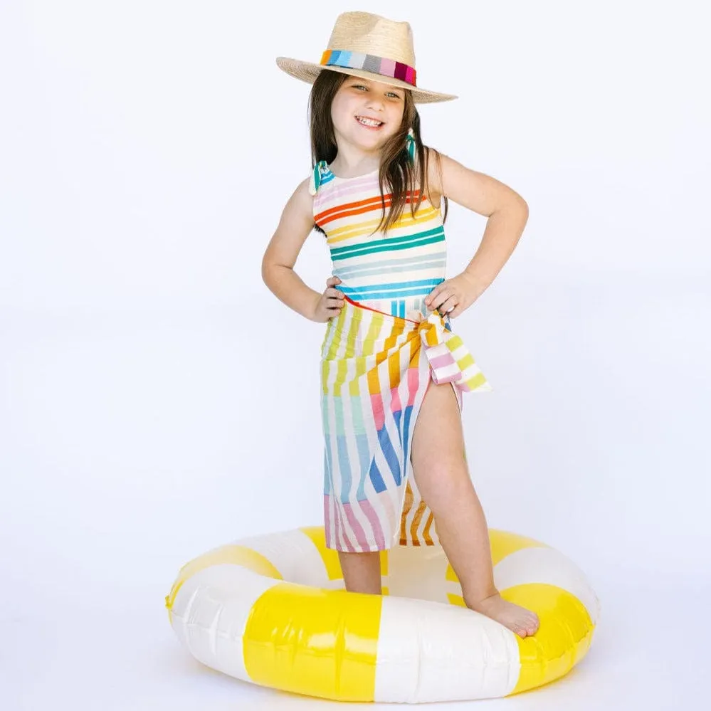 Rainbow Stripe Kids Sarong sold by Sunshine Tienda product image thumbnail 2