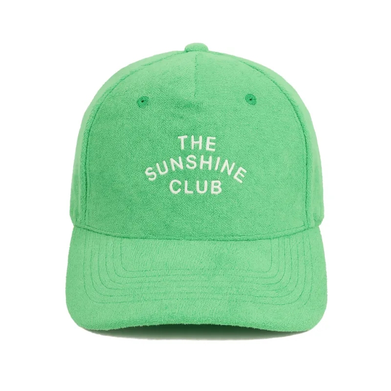 Lawn Green Club Terry Trucker Hat made by Sunshine Tienda