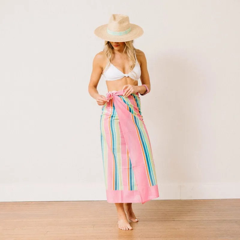 Castaway Stripe Sarong sold by Sunshine Tienda
