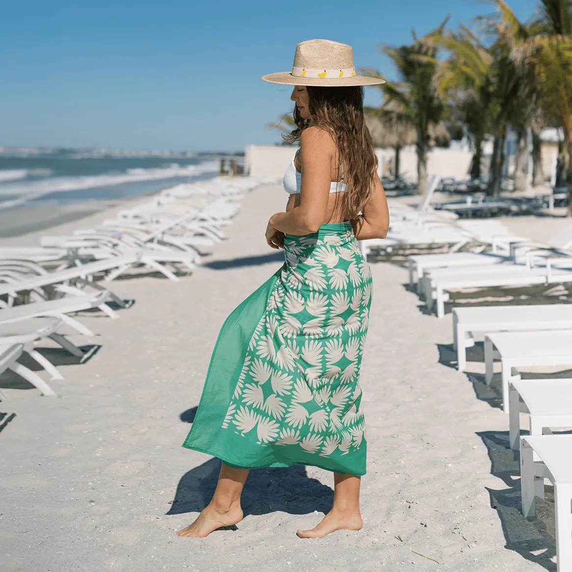 Viridian Tile Sarong sold by Sunshine Tienda product image thumbnail 2
