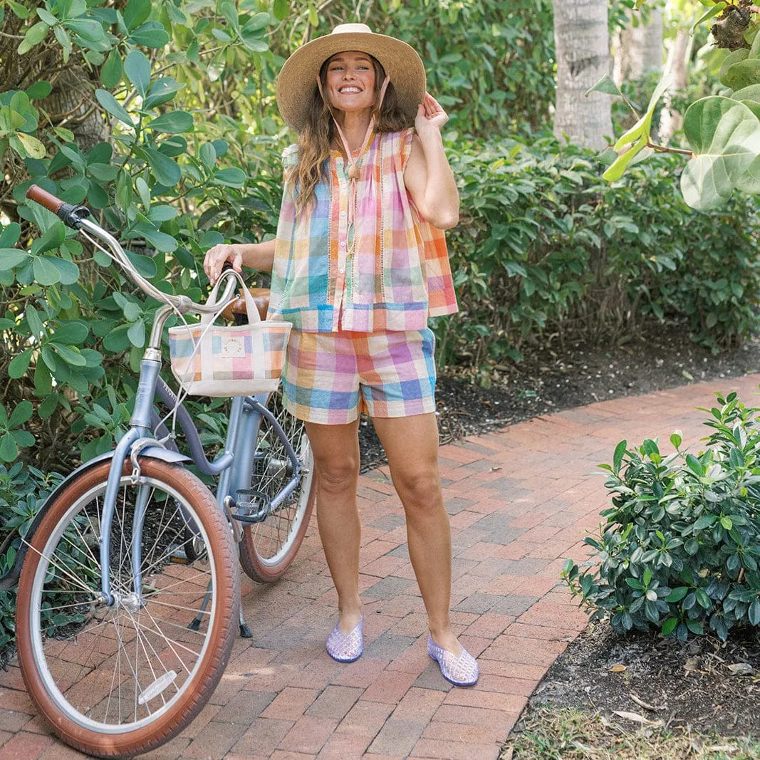 Rainbow Plaid Bermuda Short sold by Sunshine Tienda product image thumbnail 2