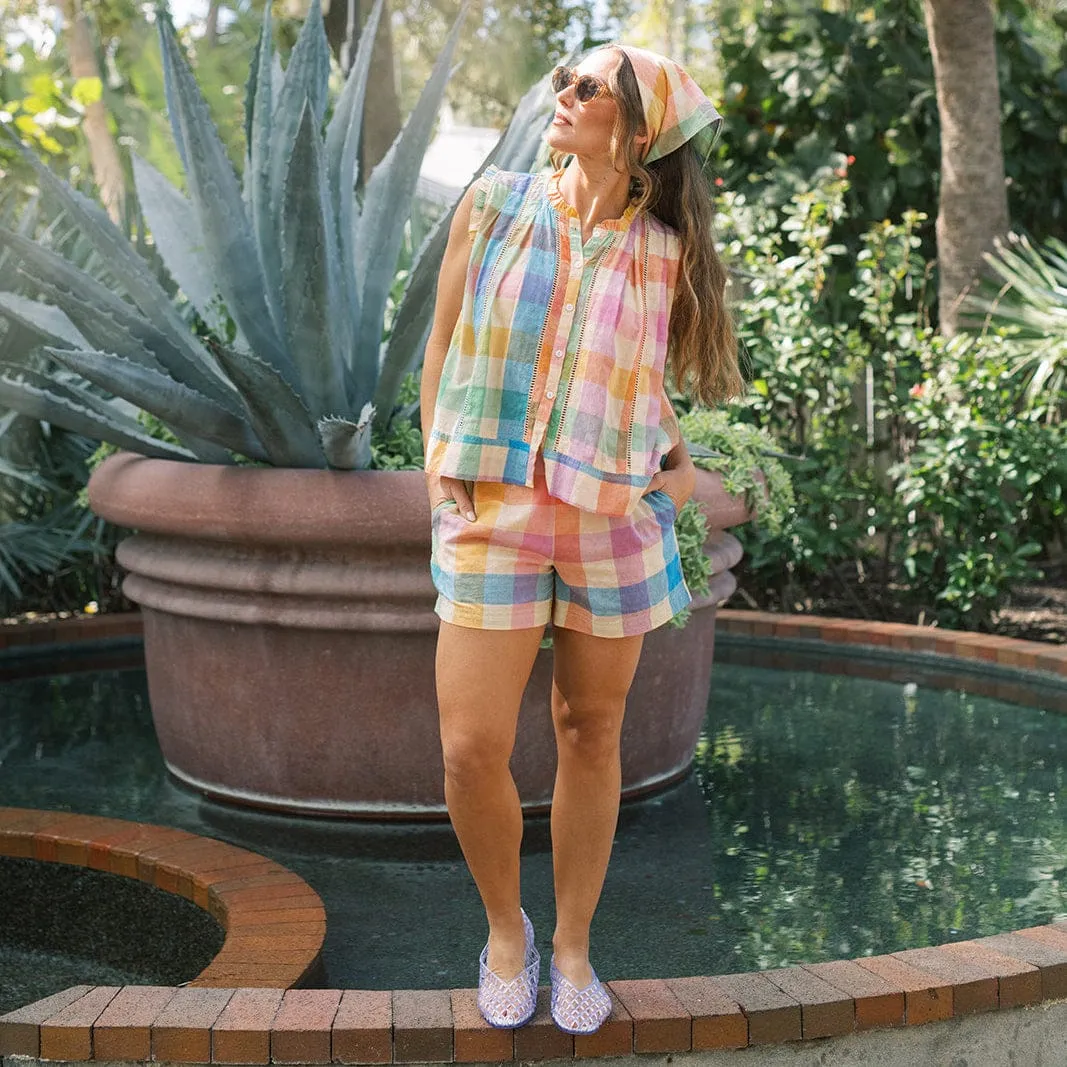 Rainbow Plaid Bermuda Short sold by Sunshine Tienda