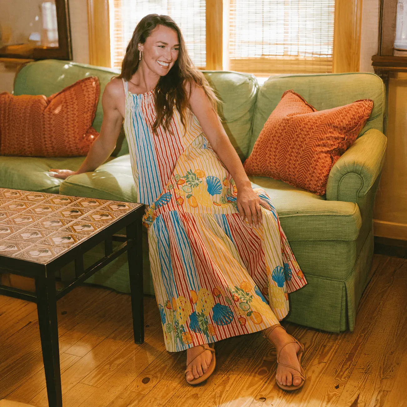 Fruit Stripe Camilla Dress sold by Sunshine Tienda product image thumbnail 3