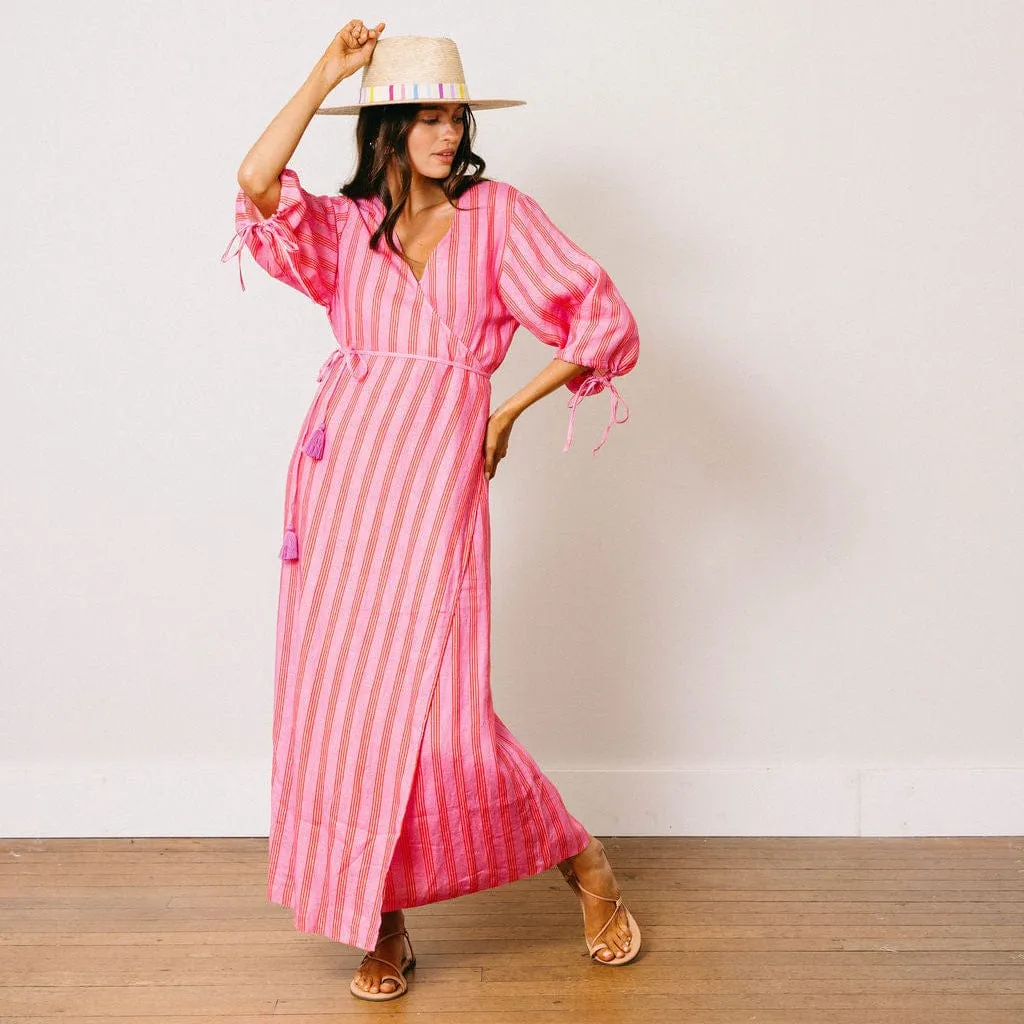 Orchid Pinstripe Beatriz Dress sold by Sunshine Tienda product image thumbnail 5