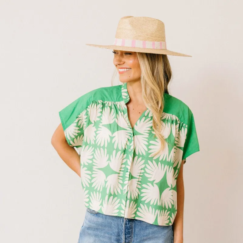 Viridian Tile Savannah Top made by Sunshine Tienda