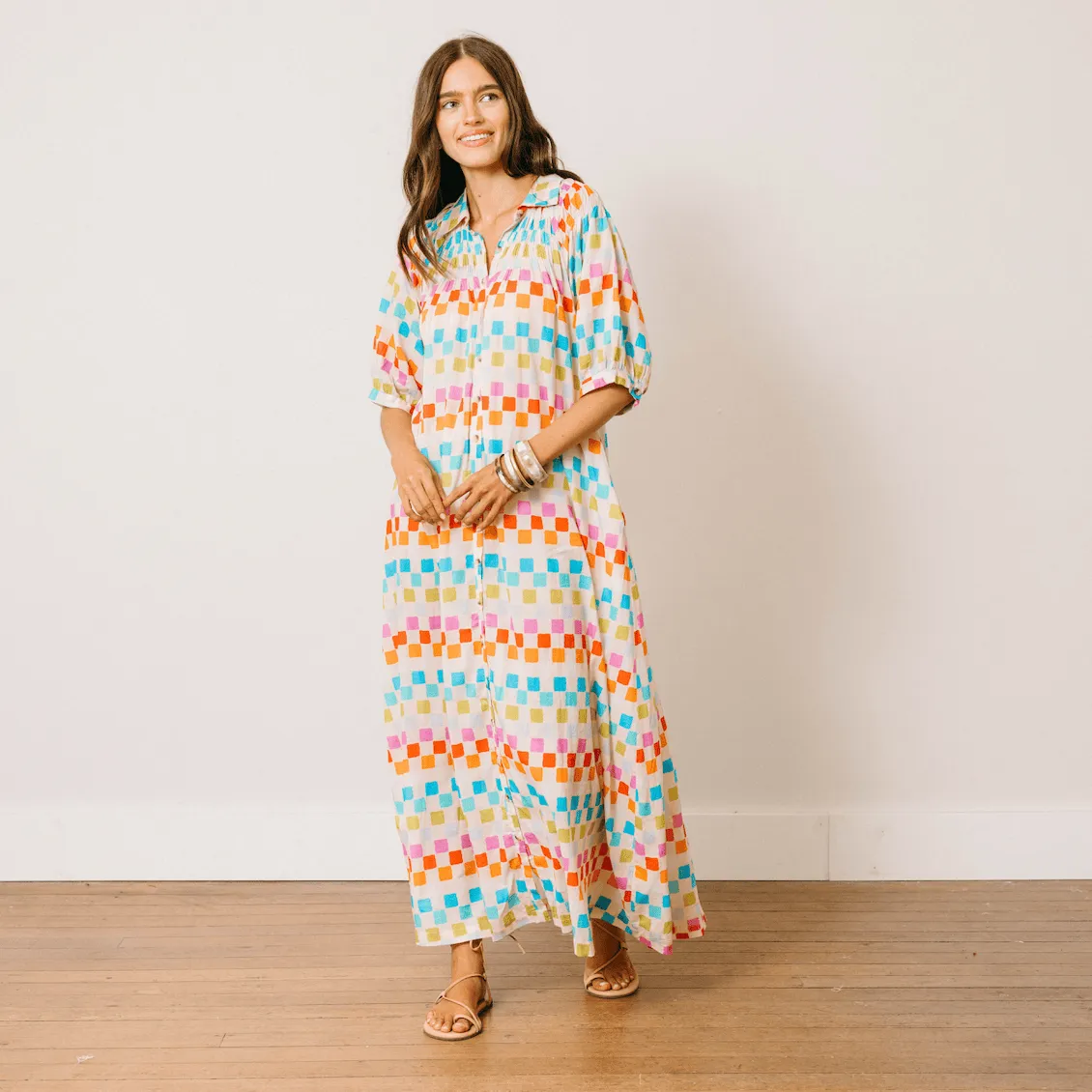 Summer Camp Geo Oasis Dress sold by Sunshine Tienda