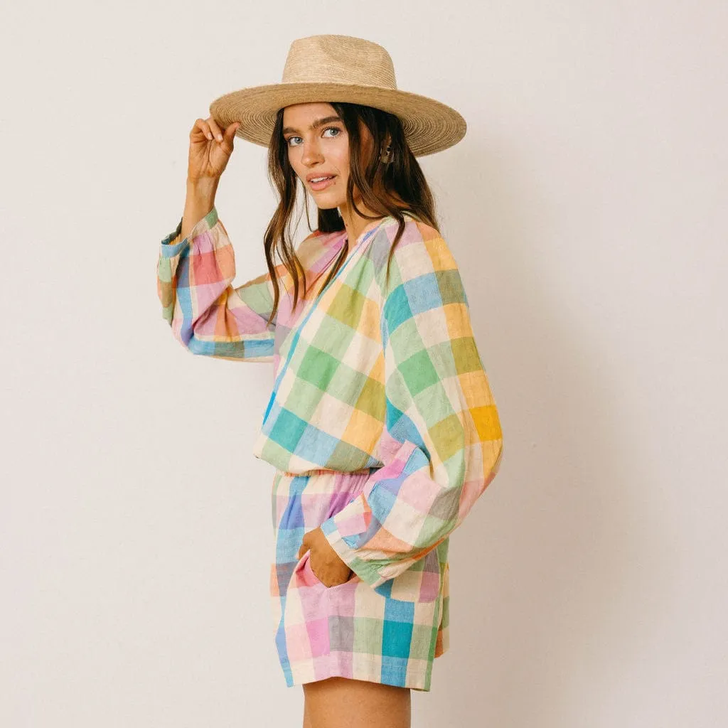 Rainbow Plaid Lucia Top sold by Sunshine Tienda product image thumbnail 3