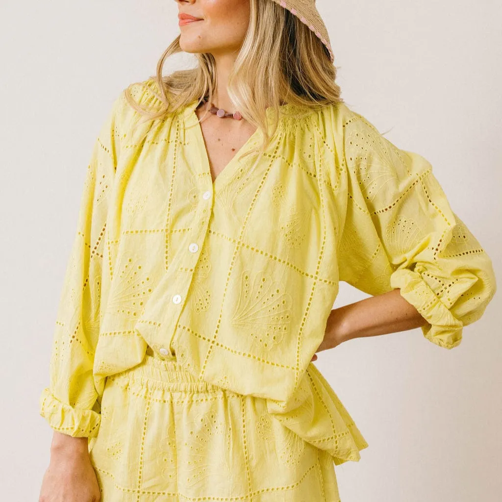 Lemonade Shell Lucia Top sold by Sunshine Tienda