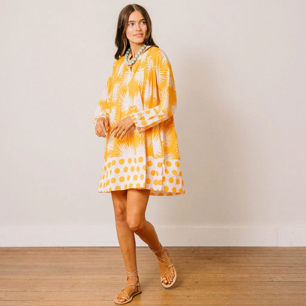 Gold Palm Geo with Gold Dot Lilly Dress sold by Sunshine Tienda product image thumbnail 3