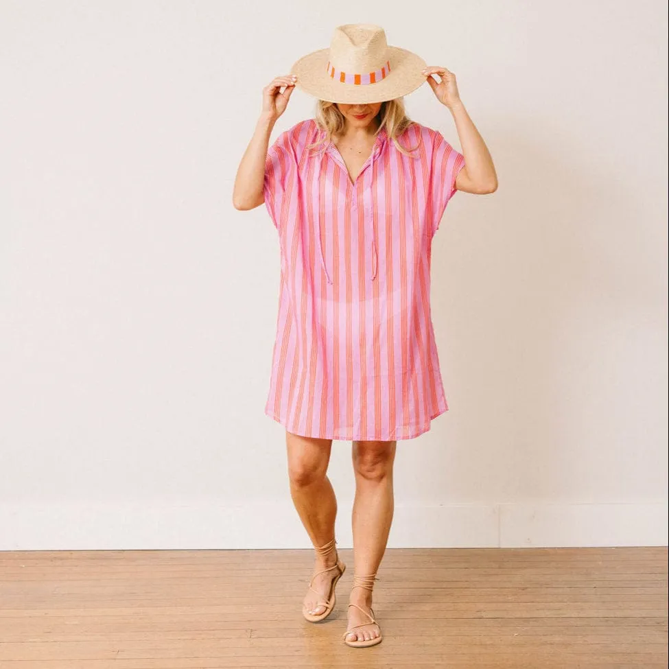 Orchid Pinstripe Cove Cover-Up sold by Sunshine Tienda product image thumbnail 2