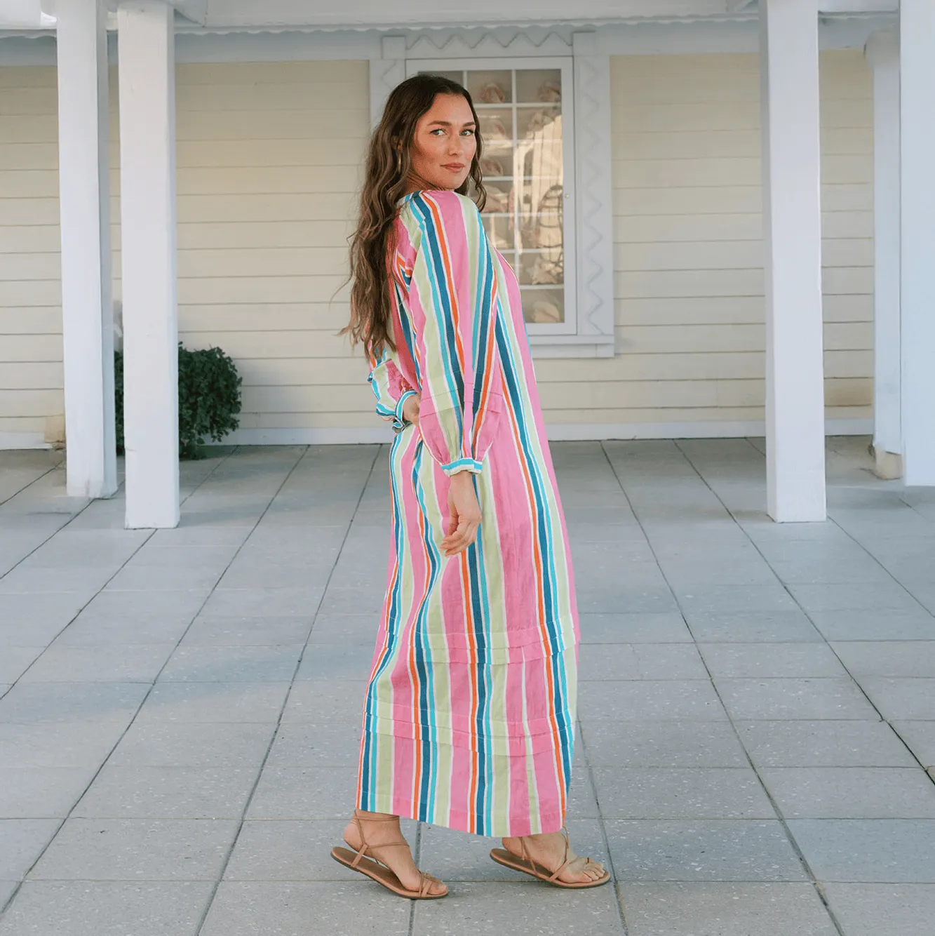 Castaway Stripe Cleo Dress sold by Sunshine Tienda product image thumbnail 5