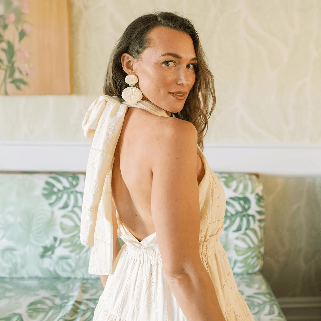 Ivory Shell Capri Dress sold by Sunshine Tienda product image thumbnail 2