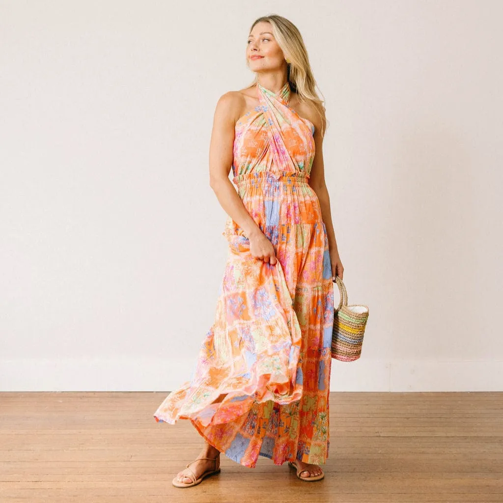 Patchwork Palm Capri Dress sold by Sunshine Tienda