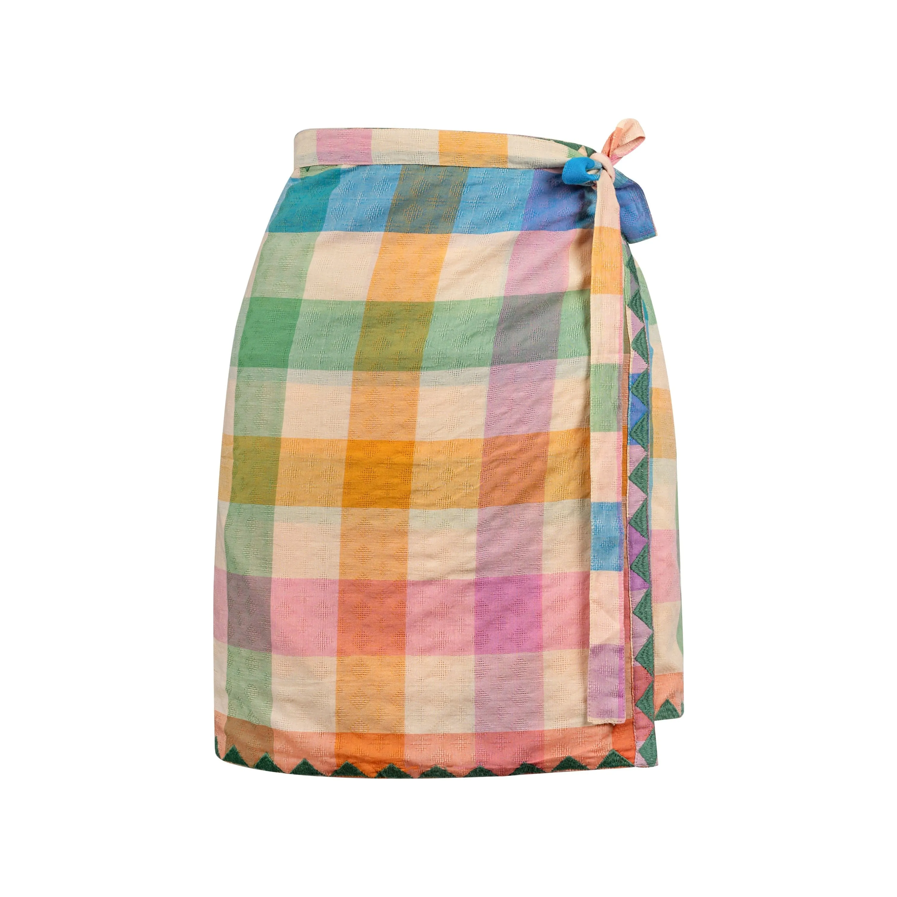 Rainbow Plaid Marina Sarong sold by Sunshine Tienda product image thumbnail 2