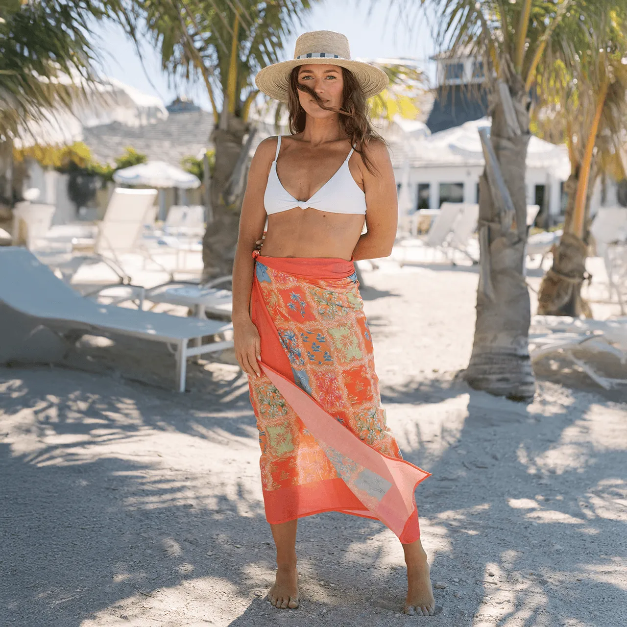 Patchwork Palm Sarong sold by Sunshine Tienda