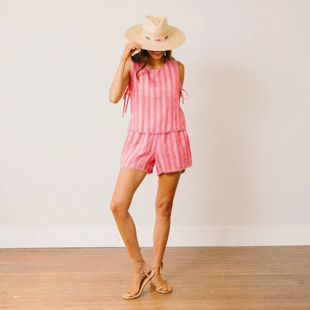 Orchid Pinstripe Coco Short sold by Sunshine Tienda product image thumbnail 4