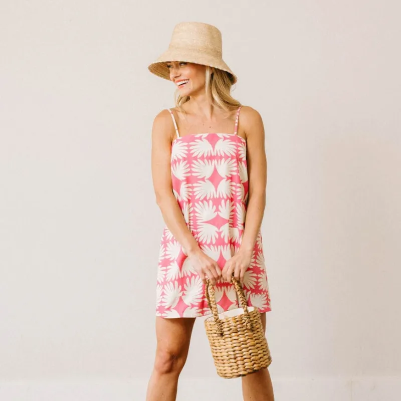 Pink Lemonade Tile Grotto Dress made by Sunshine Tienda