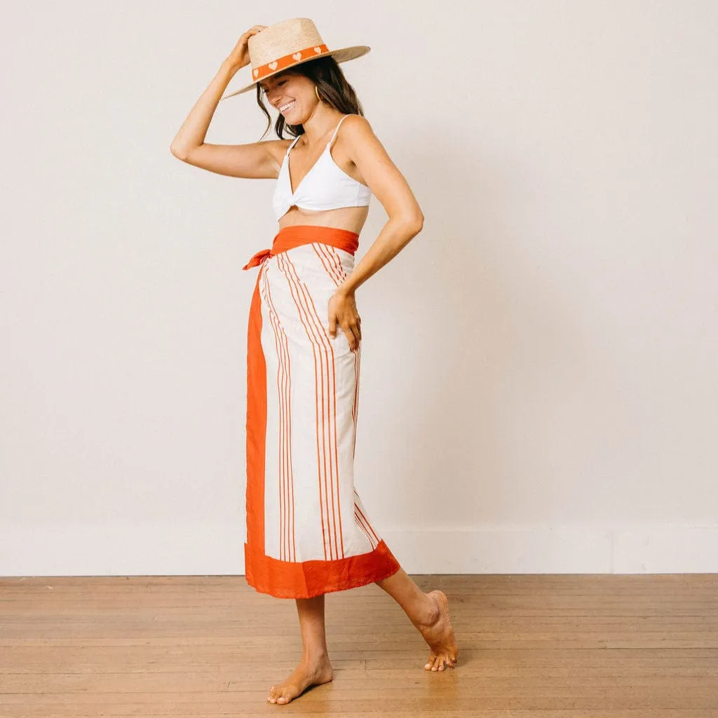 Cherry Pinstripe Sarong sold by Sunshine Tienda product image thumbnail 4