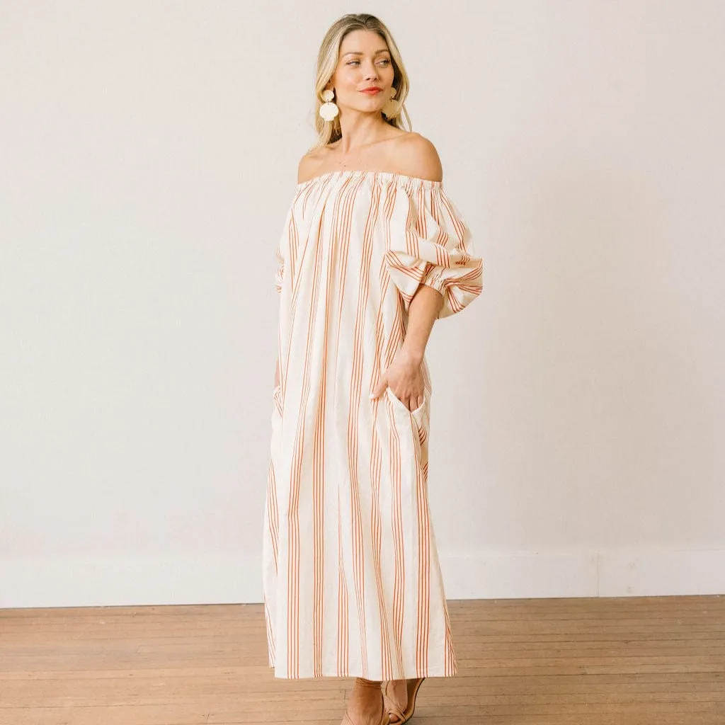 Cherry Pinstripe Ace Dress sold by Sunshine Tienda product image thumbnail 5