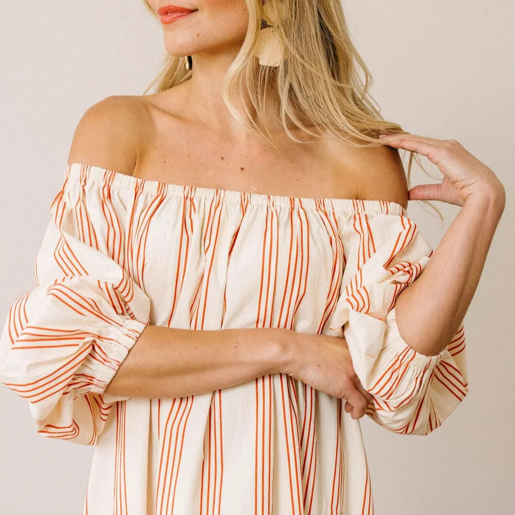Cherry Pinstripe Ace Dress sold by Sunshine Tienda product image thumbnail 2