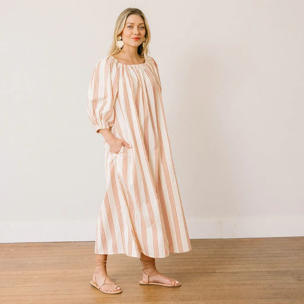 Cherry Pinstripe Ace Dress sold by Sunshine Tienda product image thumbnail 3