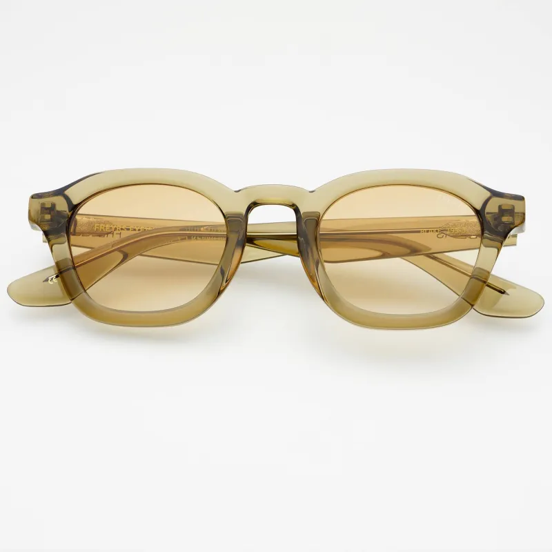 Blake Acetate Unisex Round Sunglasses   : Brown Olive made by Sunshine Tienda