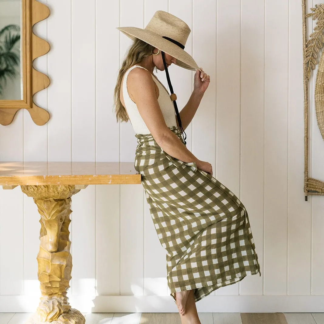 Painted Gingham Tie Sarong sold by Sunshine Tienda product image thumbnail 4