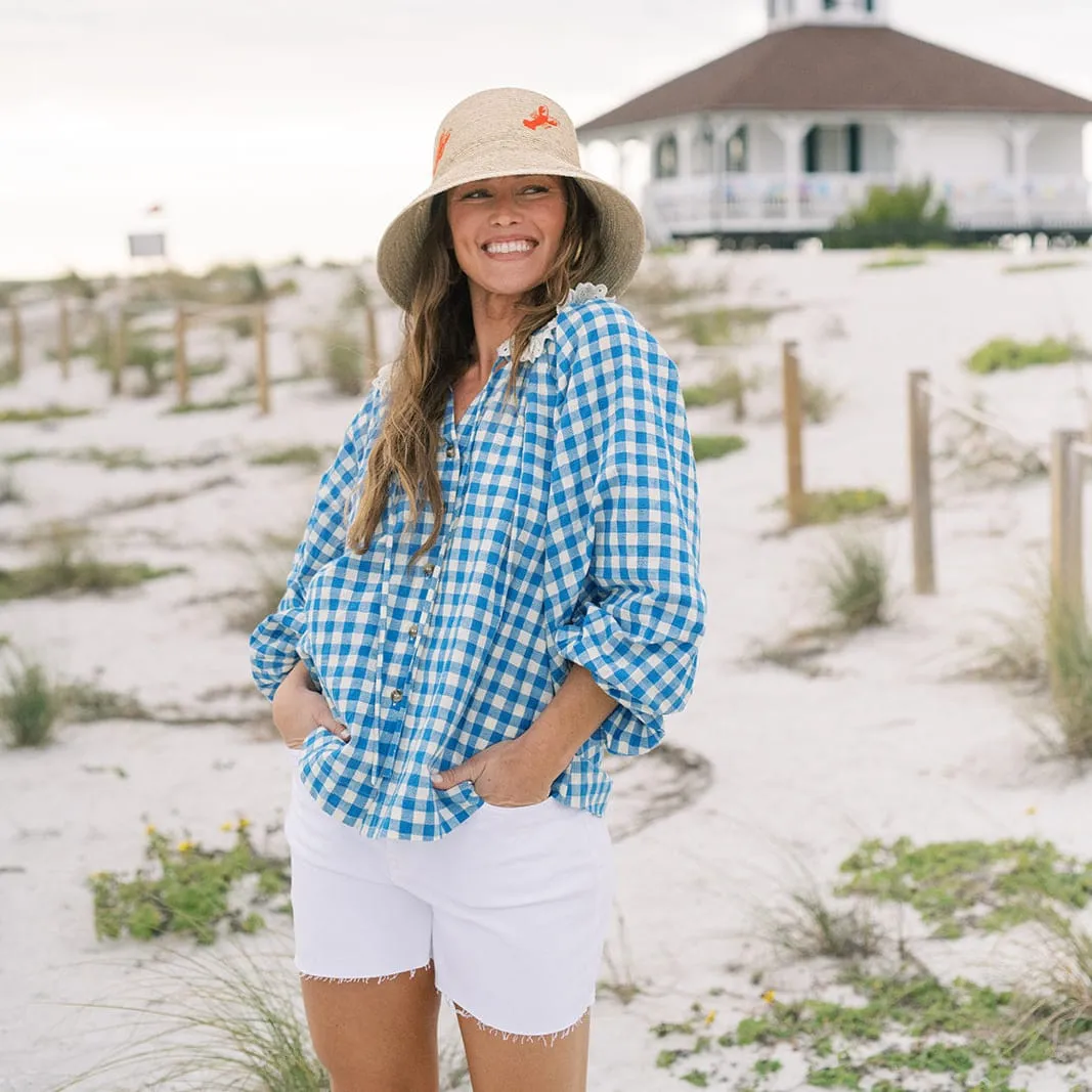 Blue Bay Gingham Willa Top sold by Sunshine Tienda product image thumbnail 2