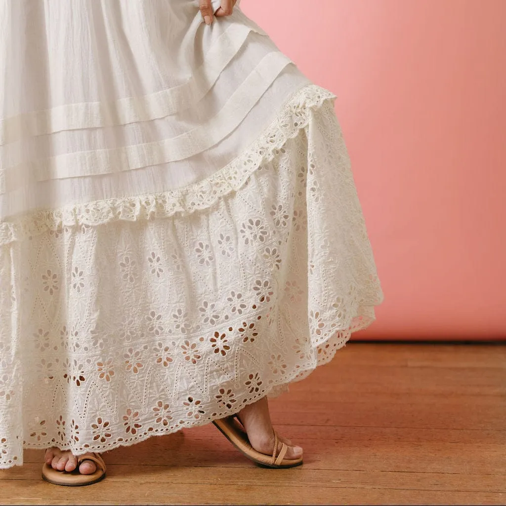 Ivory Eyelet Charlotte Dress sold by Sunshine Tienda product image thumbnail 2