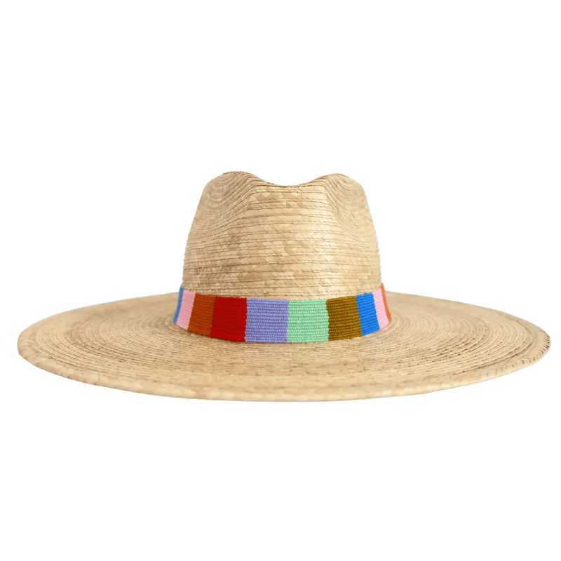 Confetti Stripe Palm Hat made by Sunshine Tienda