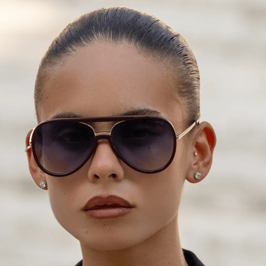 Aviator Sunglasses: Burgundy sold by Sunshine Tienda product image thumbnail 2