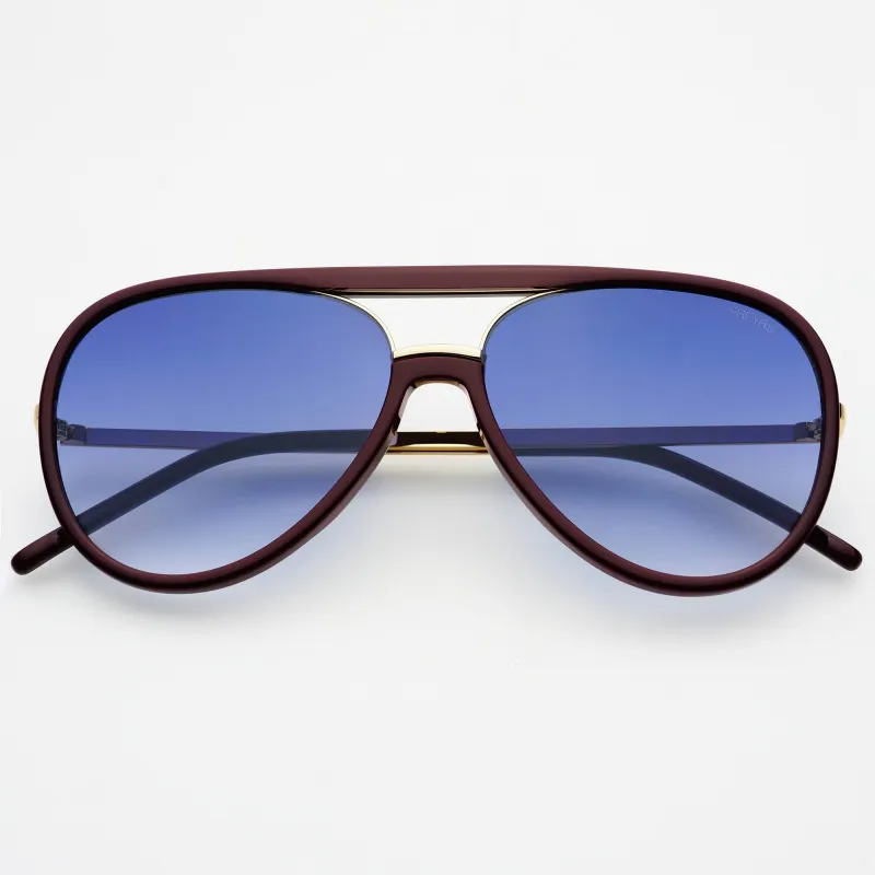 Aviator Sunglasses: Burgundy made by Sunshine Tienda