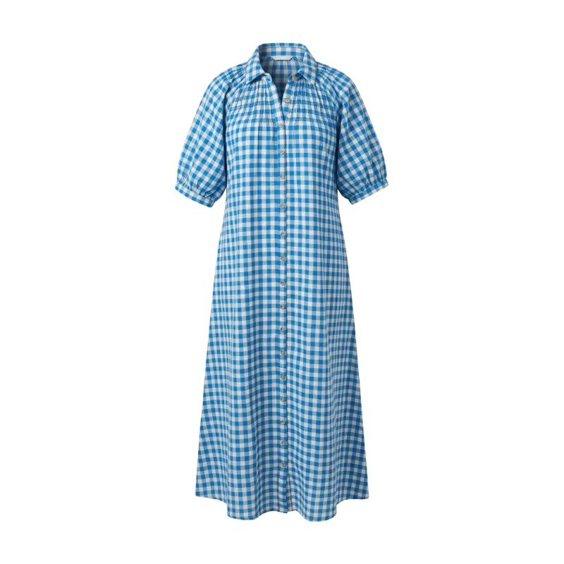Blue Bay Gingham Oasis Dress made by Sunshine Tienda