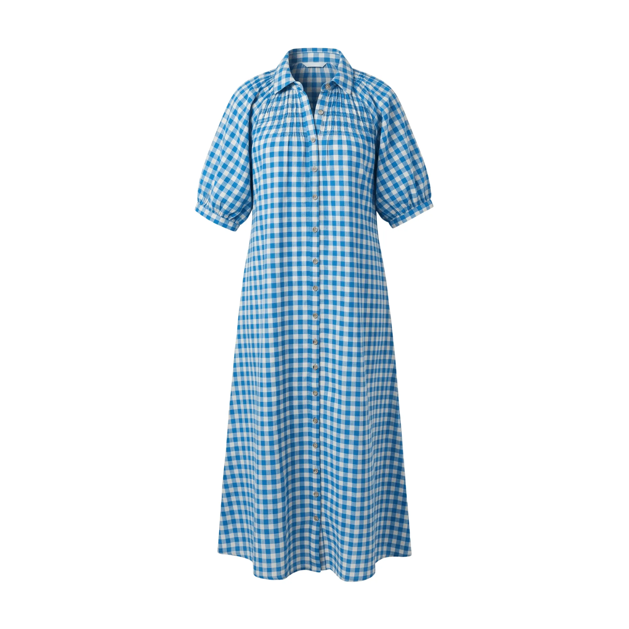 Blue Bay Gingham Oasis Dress sold by Sunshine Tienda