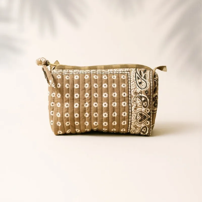Small Olive Bandana Pouch made by Sunshine Tienda