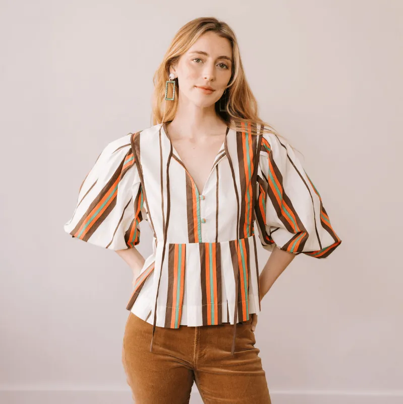 Vintage Stripe Fable Top made by Sunshine Tienda