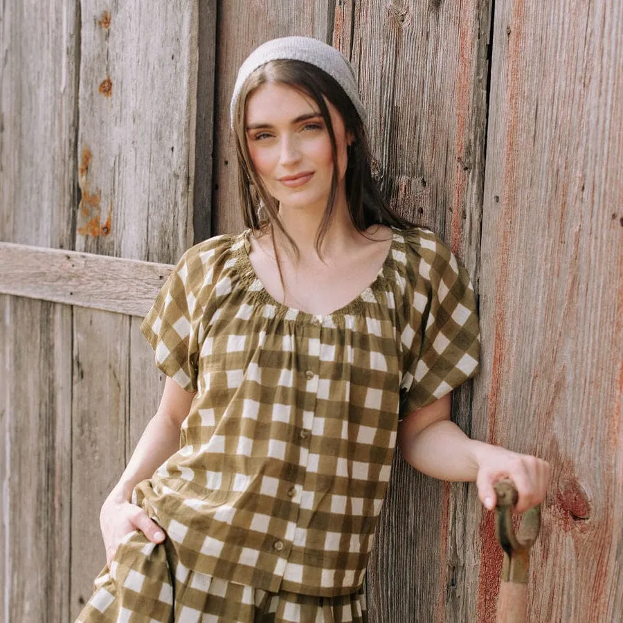 Painted Gingham Frances Top sold by Sunshine Tienda product image thumbnail 4