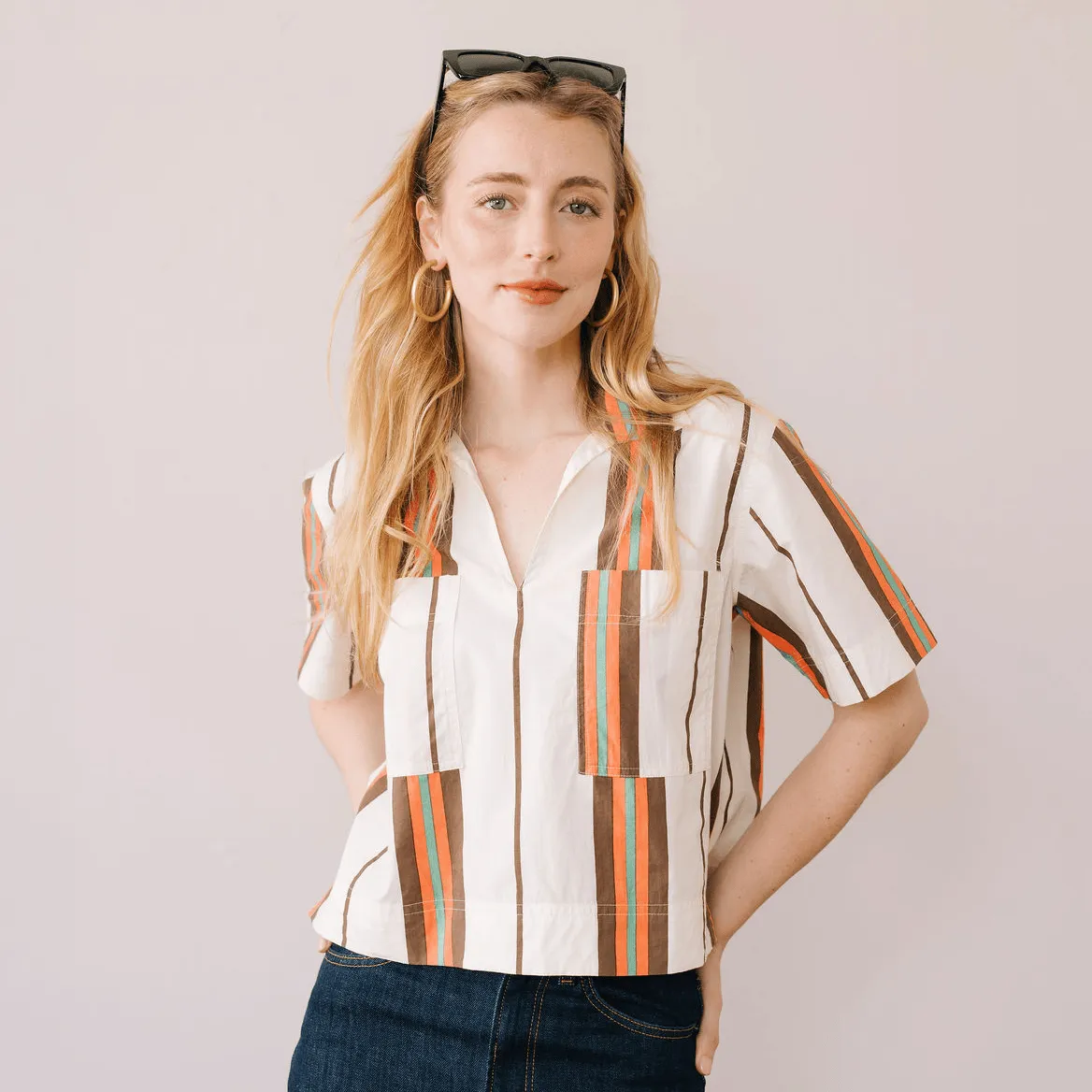 Vintage Stripe Palmer Top sold by Sunshine Tienda
