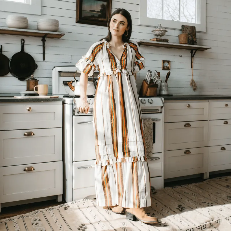 Vintage Stripe Charlotte Dress made by Sunshine Tienda