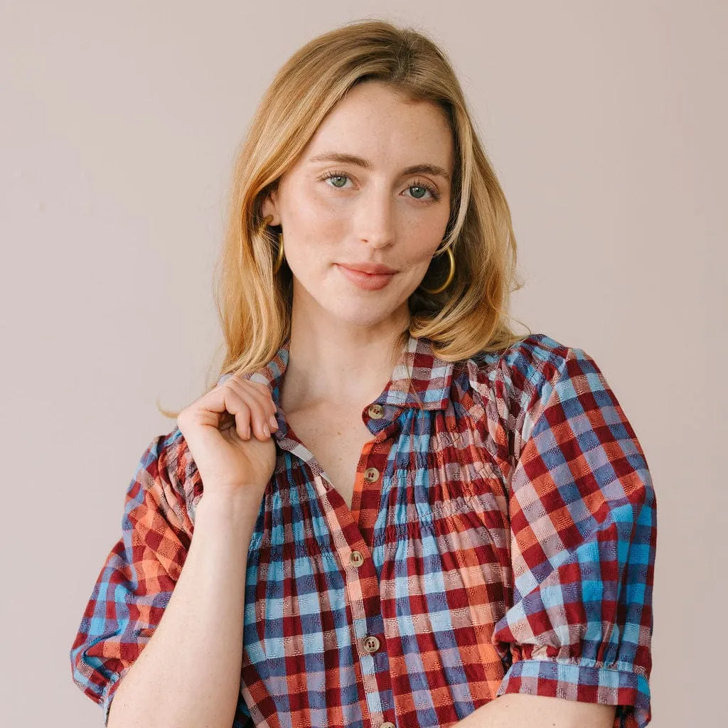 Cabernet Gingham Oasis Dress sold by Sunshine Tienda product image thumbnail 2