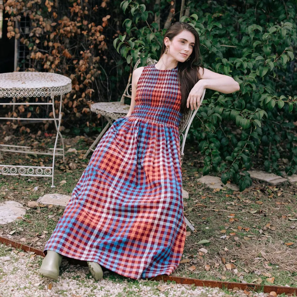 Cabernet Gingham Jane Dress sold by Sunshine Tienda product image thumbnail 3