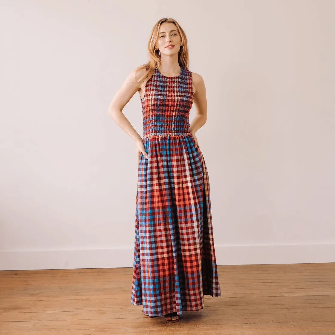 Cabernet Gingham Jane Dress sold by Sunshine Tienda