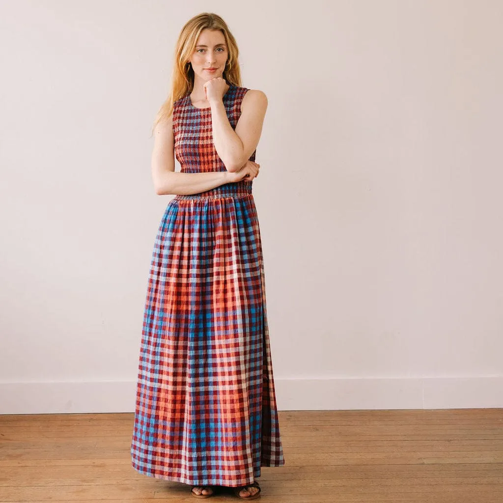 Cabernet Gingham Jane Dress sold by Sunshine Tienda product image thumbnail 4