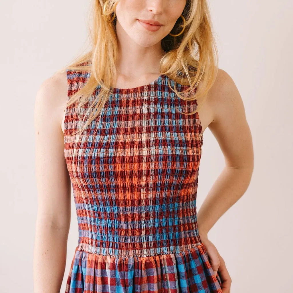 Cabernet Gingham Jane Dress sold by Sunshine Tienda product image thumbnail 2