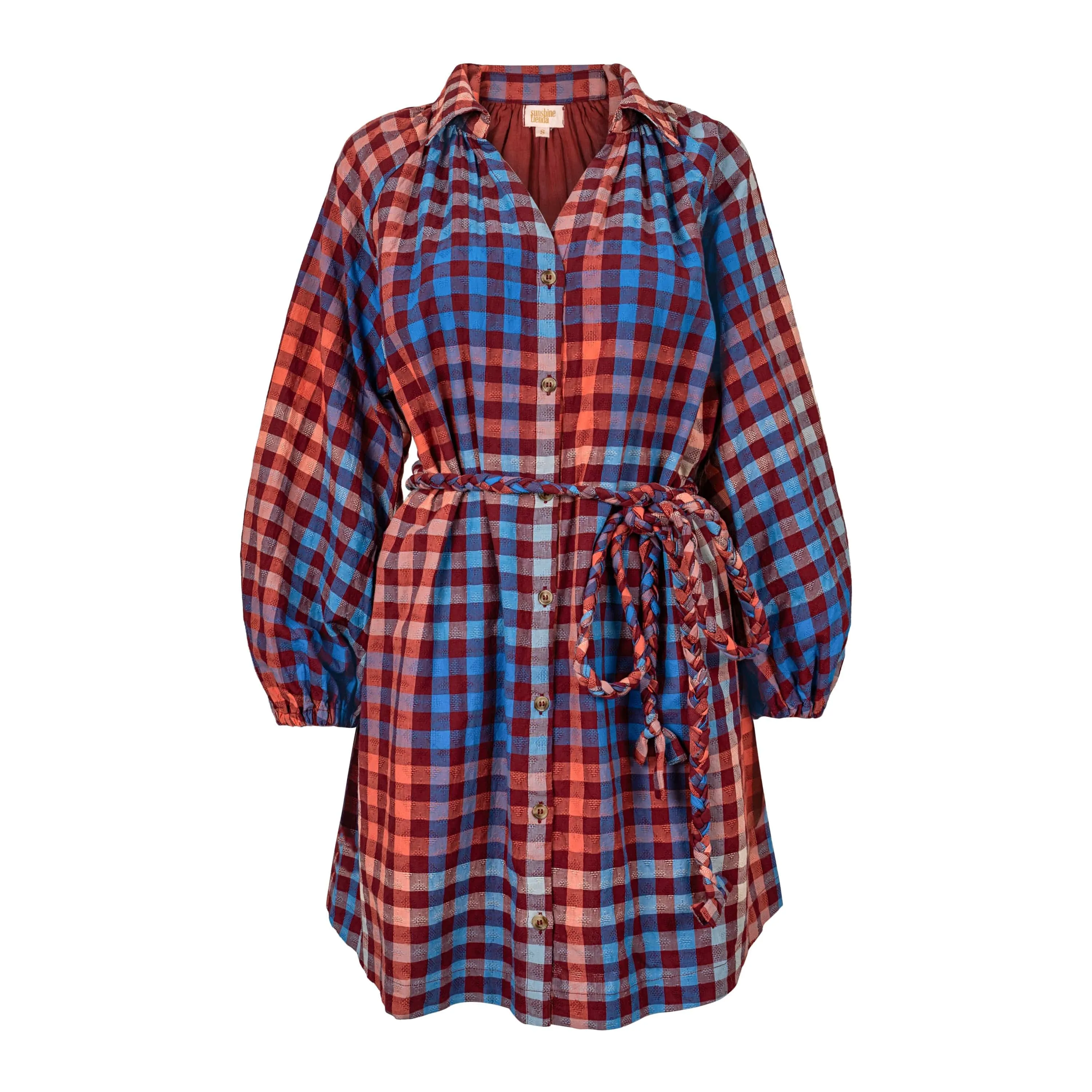 Cabernet Gingham Pippa Dress sold by Sunshine Tienda product image thumbnail 4