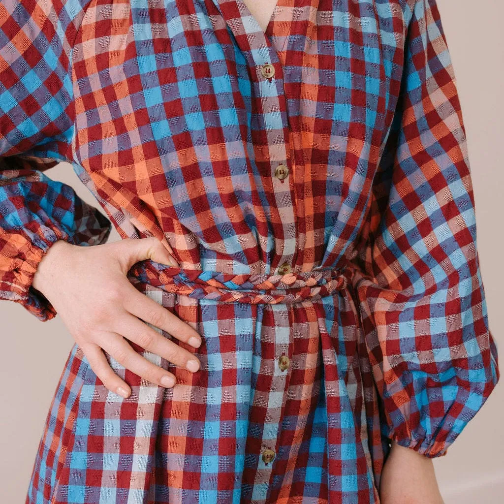 Cabernet Gingham Pippa Dress sold by Sunshine Tienda product image thumbnail 5