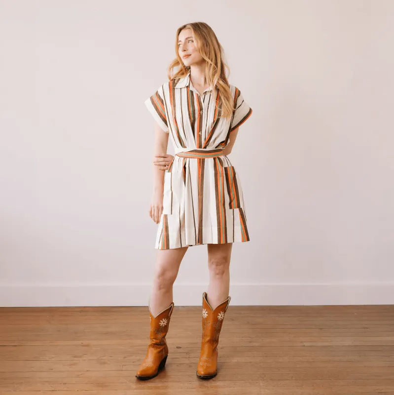 Vintage Stripe Eloise Dress made by Sunshine Tienda