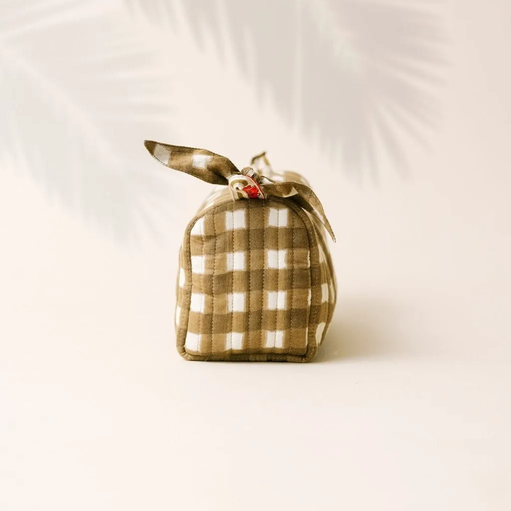 Small Painted Gingham Pouch sold by Sunshine Tienda product image thumbnail 5