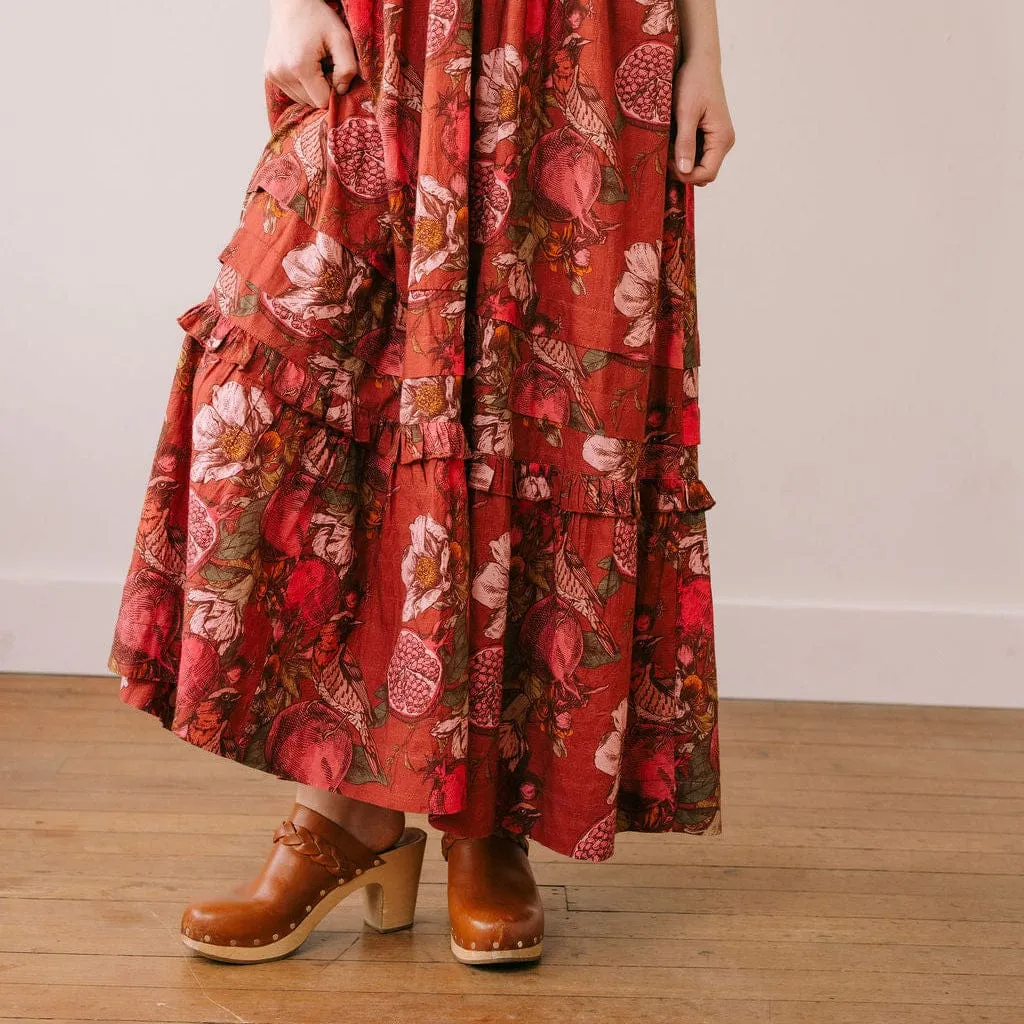 Pomegranate Floral Charlotte Dress sold by Sunshine Tienda product image thumbnail 2